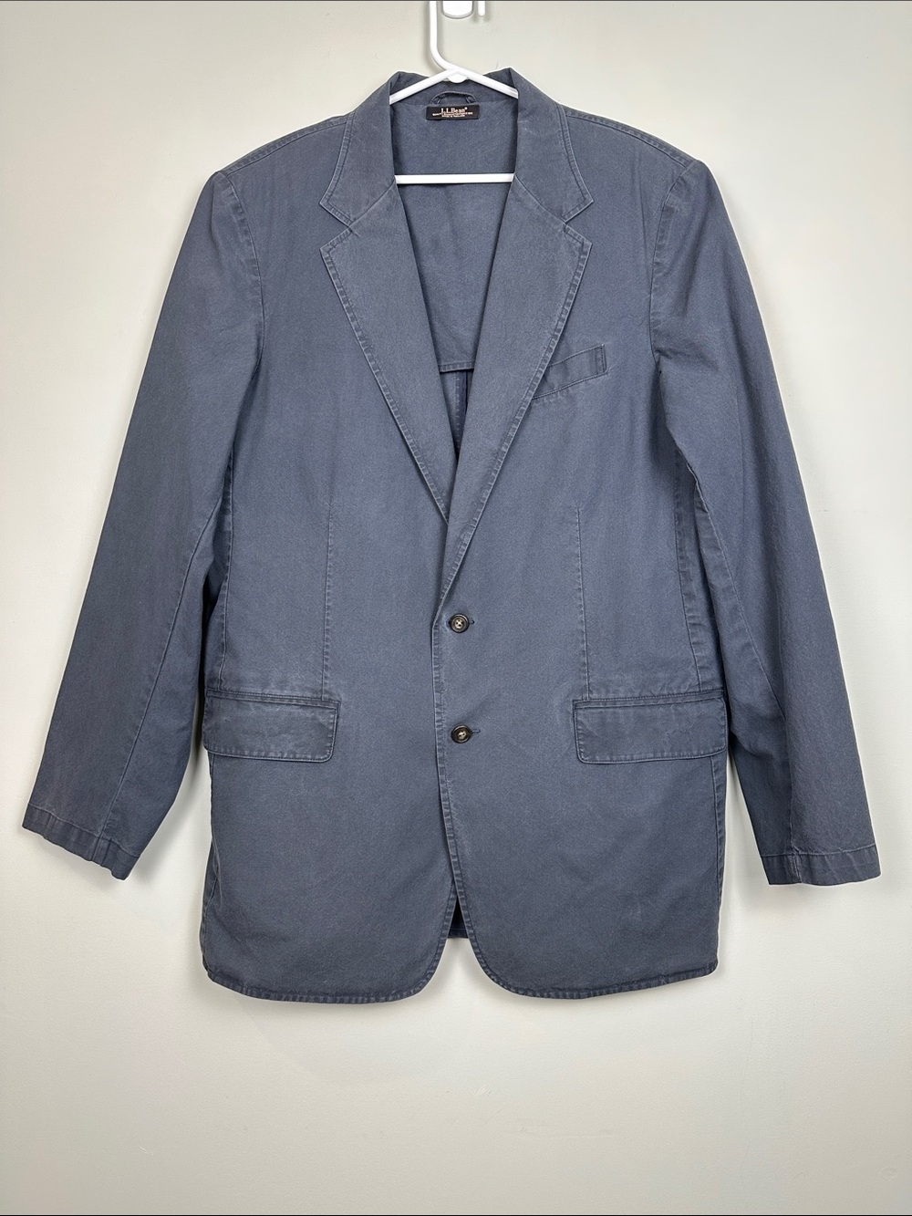 146. L.L. Bean men’s cotton blue blazer tall.